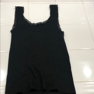brandy melville black tank top